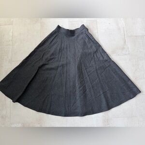 Vintage David N. A-Line Side Button Panel Wool Skirt Pristine / 10